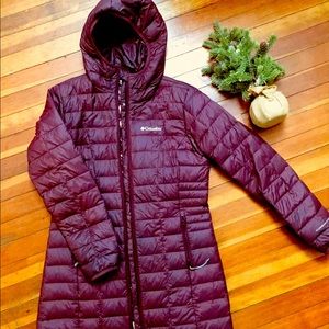 Mid-length Columbia insulated winter coat